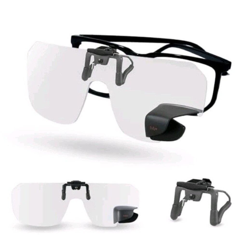 Clip-On Sunglasses for Prescription Glasses - Polarized/Clear Cycling Lenses 140